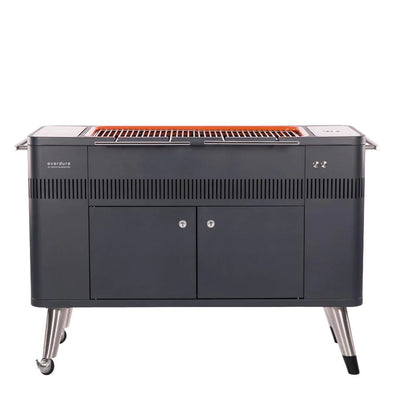 Everdure By Heston Blumenthal HUB 54-Inch Charcoal Grill With Rotisserie & Electronic Ignition - HBCE2BUS