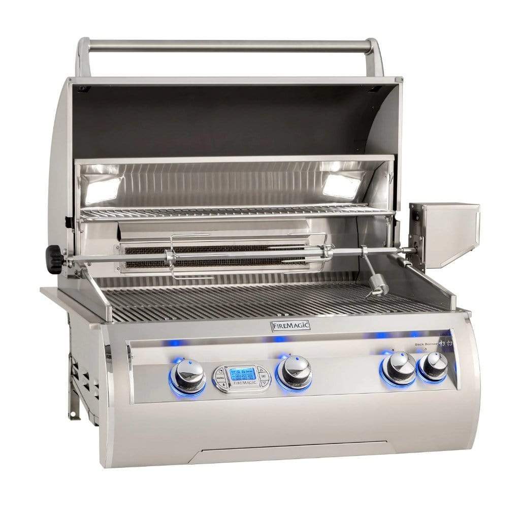 Fire Magic 30" 3-Burner Echelon Diamond Built-In Gas Grill w/ Rotisserie & Digital Thermometer (E660i)