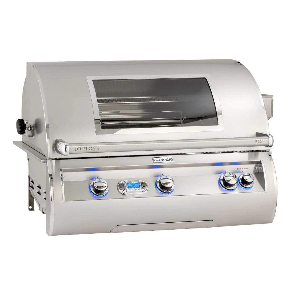 Fire Magic 36" 3-Burner Echelon Diamond Built-In Gas Grill with Rotisserie & Digital Thermometer (E790i)