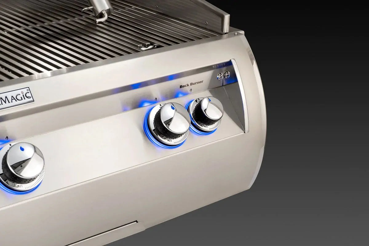 Fire Magic Aurora A430i 24" Propane Gas Built-In Grill w/ 1 Sear Burner, Backburner and Analog Thermometer - A430I-8LAP