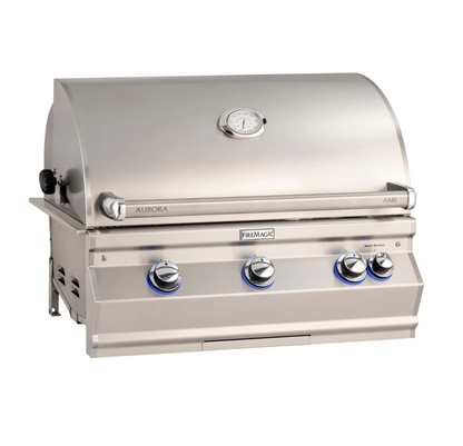 Fire Magic Aurora A540I 30-Inch Built-In Propane Gas Grill With One Infrared Burner, Rotisserie, And Analog Thermometer - A540I-8LAP - Fire Magic Grills