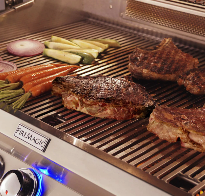 Fire Magic Aurora A660I 30-Inch Built-In Natural Gas Grill With One Infrared Burner, Rotisserie, And Analog Thermometer - A660I-8LAN - Fire Magic Grills