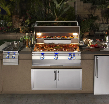 Fire Magic Aurora A660I 30-Inch Built-In Natural Gas Grill With Rotisserie And Analog Thermometer - A660I-8EAN - Fire Magic Grills