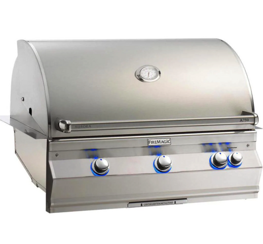 Fire Magic Aurora A790I 36-Inch Built-In Natural Gas Grill One Infrared Burner And Analog Thermometer - A790I-7LAN - Fire Magic Grills