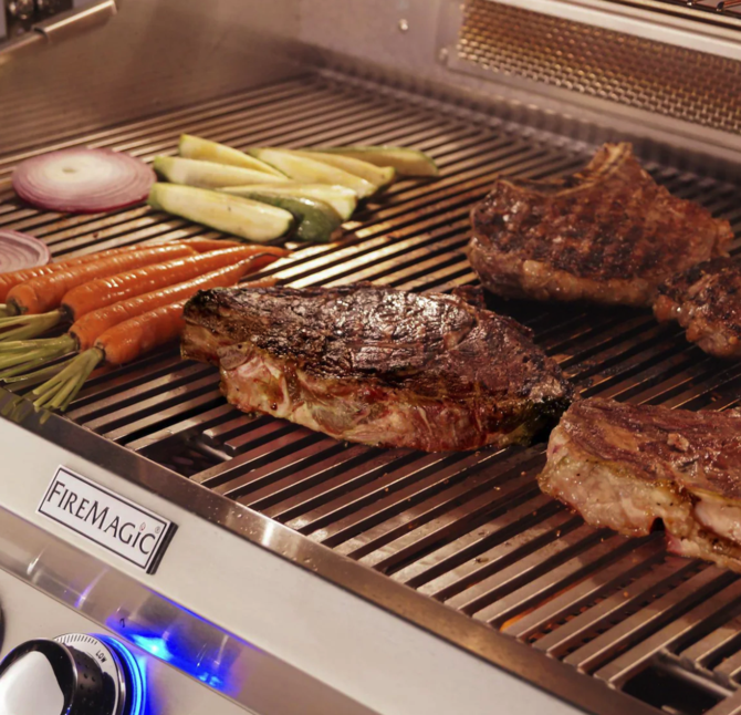 Fire Magic Aurora A790I 36-Inch Built-In Natural Gas Grill With One Infrared Burner, Magic View Window, And Analog Thermometer - A790I-7LAN-W