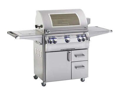 Fire Magic Echelon Diamond E660s 30" A Series Freestanding Gas Grill With Rotisserie, Infrared Burner, Single Side Burner, Analog Thermometer & Magic View Window , Propane - E660S-8LAP-62-W