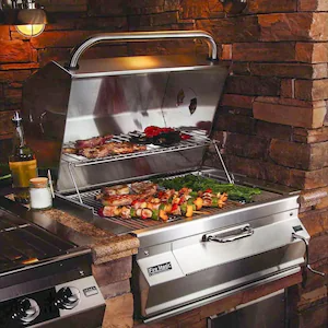 Fire Magic 30" Built-In Charcoal Grill in Stainless Steel Finish (14-SC01C-A)