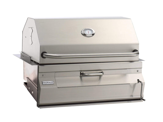 Fire Magic 30" Built-In Charcoal Grill in Stainless Steel Finish (14-SC01C-A)