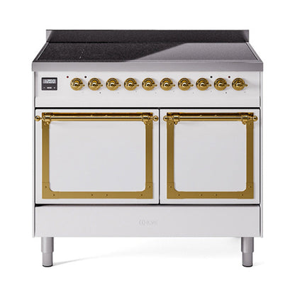 ILVE Nostalgie II Noblesse 40″ Induction Freestanding Range with Solid Door - UNDI406QNMP