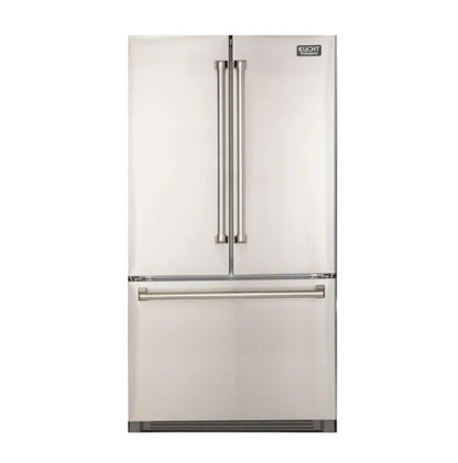 Kucht Appliance Package - 48 inch Natural Gas Range in Stainless Steel, Microwave Drawer, Refrigerator, Dishwasher, KMD-24S-KFX480