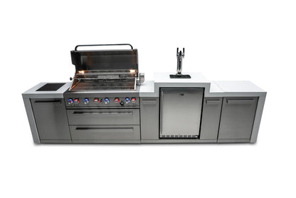 Mont Alpi 805 Deluxe BBQ Grill Island with Kegerator - MAi805-DKEG