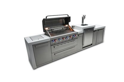 Mont Alpi 805 Deluxe BBQ Grill Island with Kegerator - MAi805-DKEG