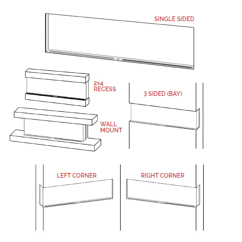 Modern Flames Landscape Pro 68 Inch Slim Series Electric Fireplace - LPM-6816