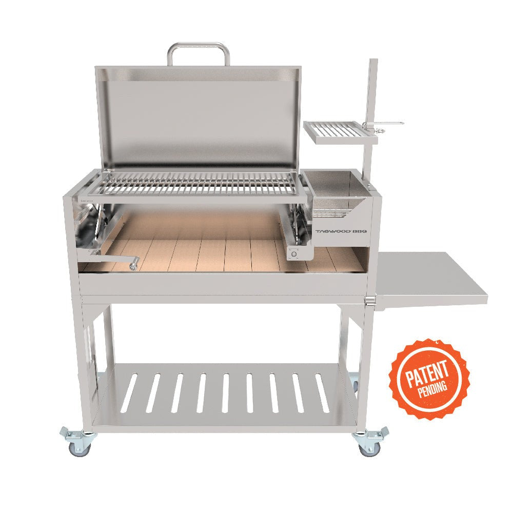 Tagwood BBQ Argentine Santa Maria Wood Fire & Charcoal Grill with Top Lid | BBQ01SS