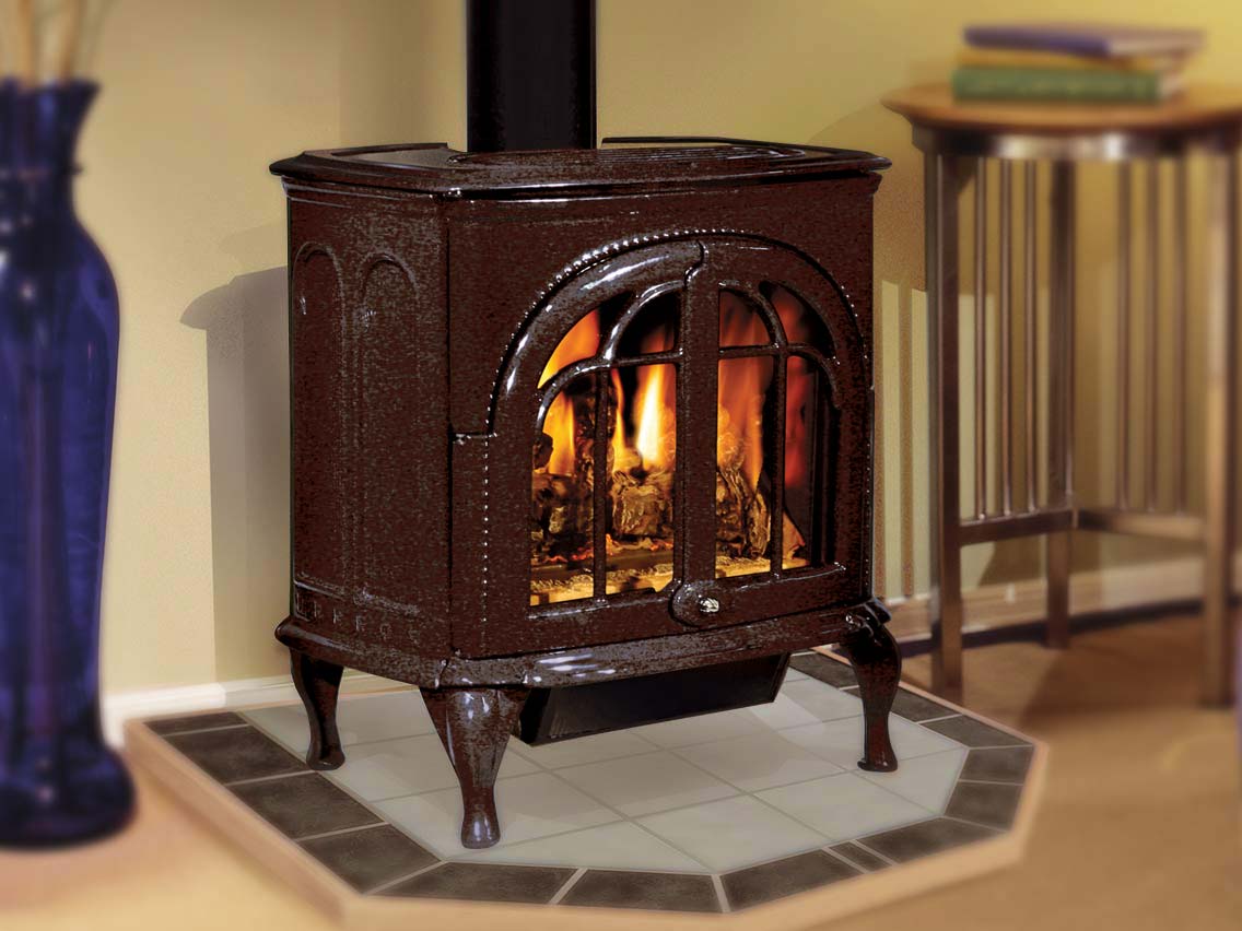 Iron Strike Serefina Cast Iron Direct Vent Gas Stove 38k BTU