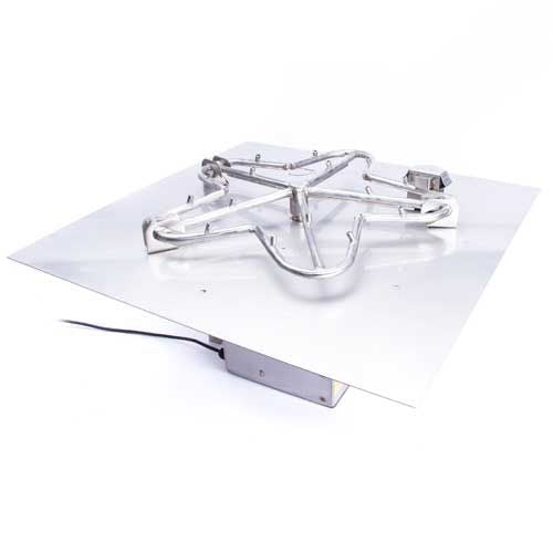 HPC 36″ Square Flat Pan Torpedo Burner Electronic Ignition System