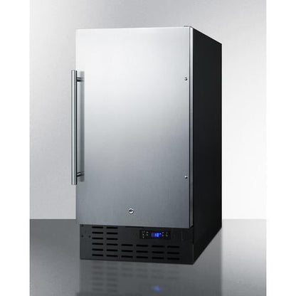 Summit 18" 8 lb. Drain-Free Icemaker - BIM18SS