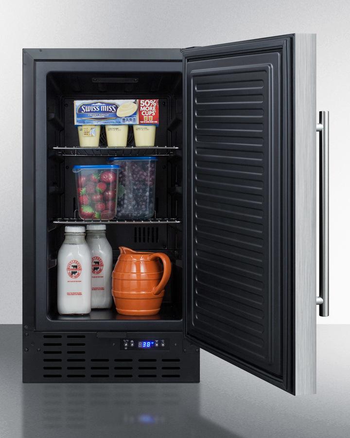 Summit 18" Wide Built-In All-Refrigerator ADA Compliant - FF1843BSSADA