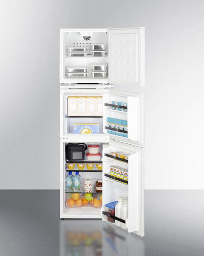 Summit 19" Wide Allergy-Free Refrigerator/General Purpose Refrigerator-Freezer Combination - AZRF7W