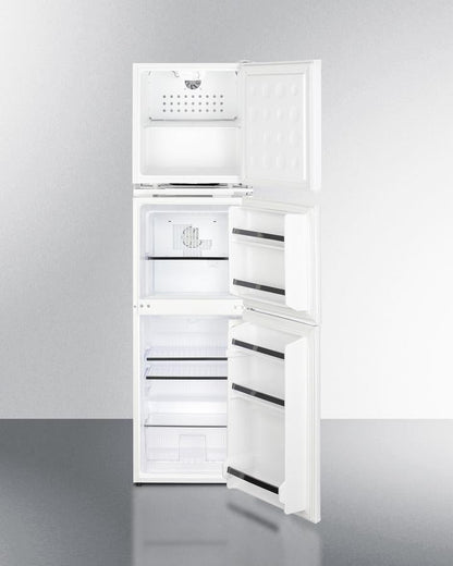 Summit 19" Wide Allergy-Free Refrigerator/General Purpose Refrigerator-Freezer Combination - AZRF7W