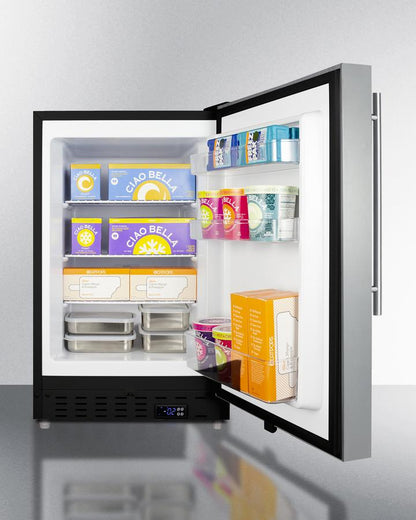 Summit 20" Wide Built-In All-Freezer ADA Compliant - ALFZ37BCSSHV