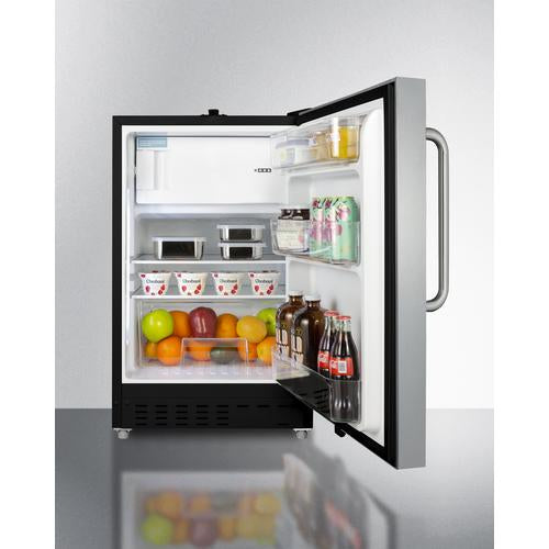 Summit 20" Wide Built-in Refrigerator-Freezer ADA Compliant - ALRF49BCSS