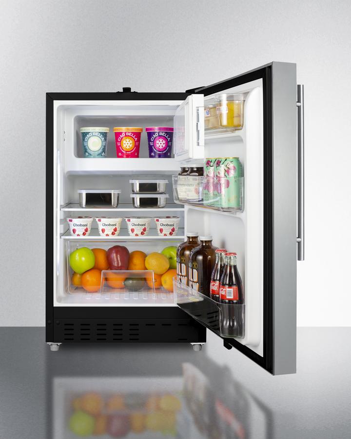 Summit 20" Wide Built-in Refrigerator-Freezer ADA Compliant - ALRF49BCSSHV