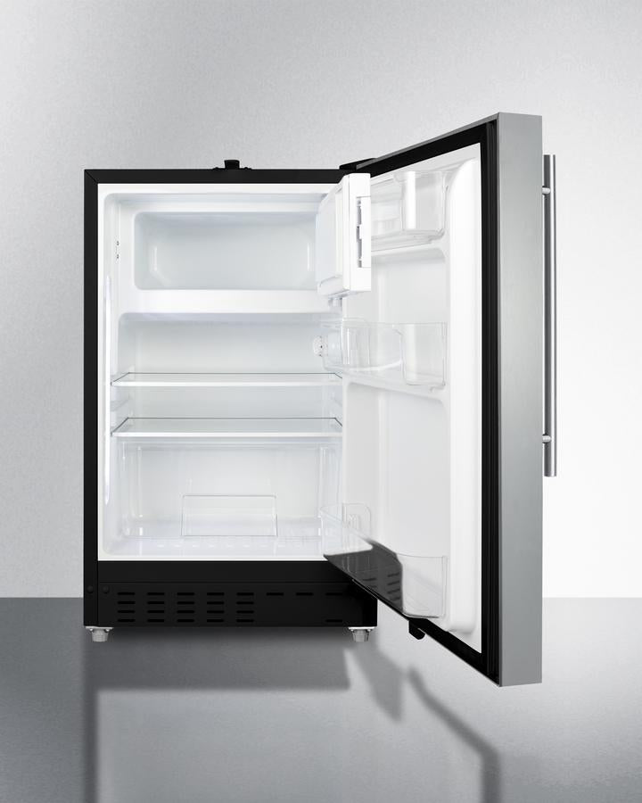 Summit 20" Wide Built-in Refrigerator-Freezer ADA Compliant - ALRF49BCSSHV