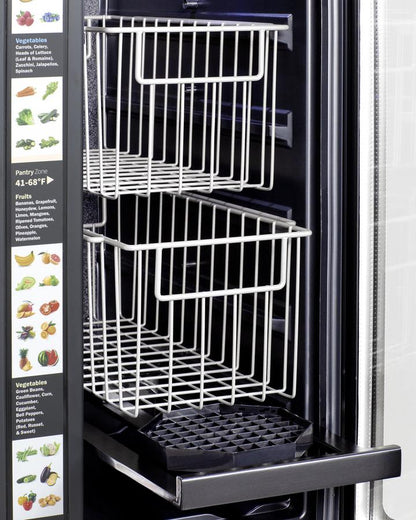 Summit 24" Built-In Dual-Zone Produce Refrigerator ADA Compliant - ALFD24WBVPANTRY