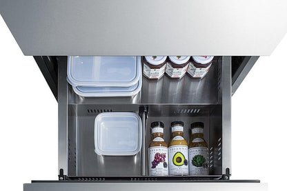 Summit 24" Wide 2-Drawer All-Refrigerator ADA Compliant - ADRD24