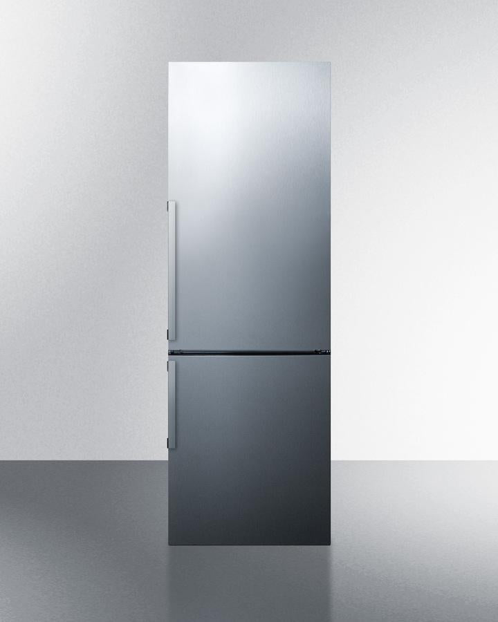 Summit 24" Wide Bottom Freezer Refrigerator in Stainless Steel with Digital Controls - FFBF246SS