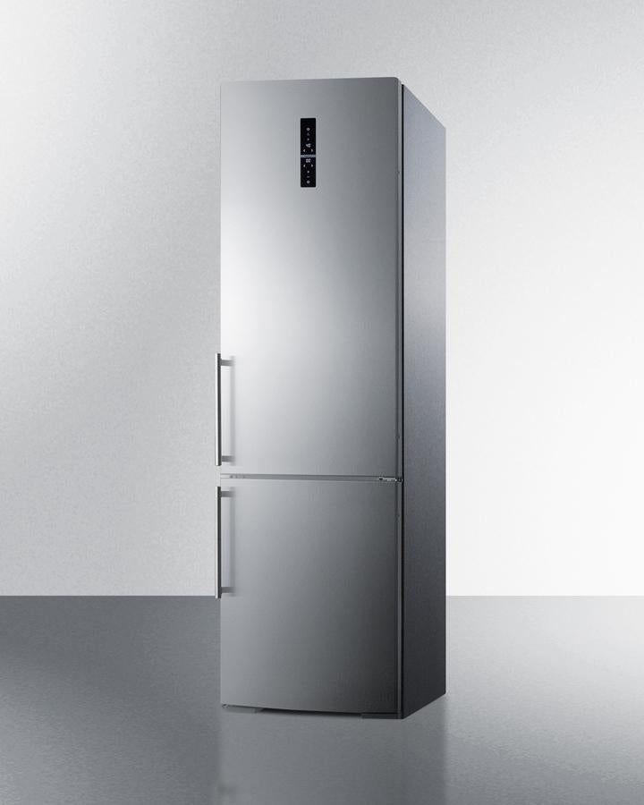 Summit 24" Wide Bottom Freezer Refrigerator With Icemaker - FFBF181ESIM