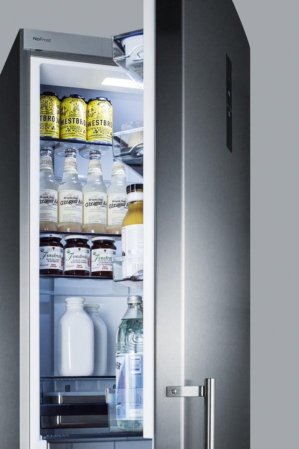 Summit 24" Wide Bottom Freezer Refrigerator With Icemaker - FFBF181ESIM