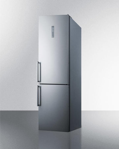 Summit 24" Wide Bottom Freezer Refrigerator With Icemaker - FFBF192SSIM