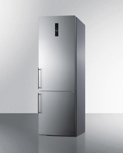 Summit 24" Wide Bottom Freezer Refrigerator With Icemaker - FFBF249SSIM