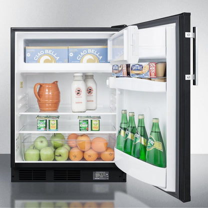 Summit 24" Wide Break Room Refrigerator-Freezer ADA Compliant - BKRF663BBIADA