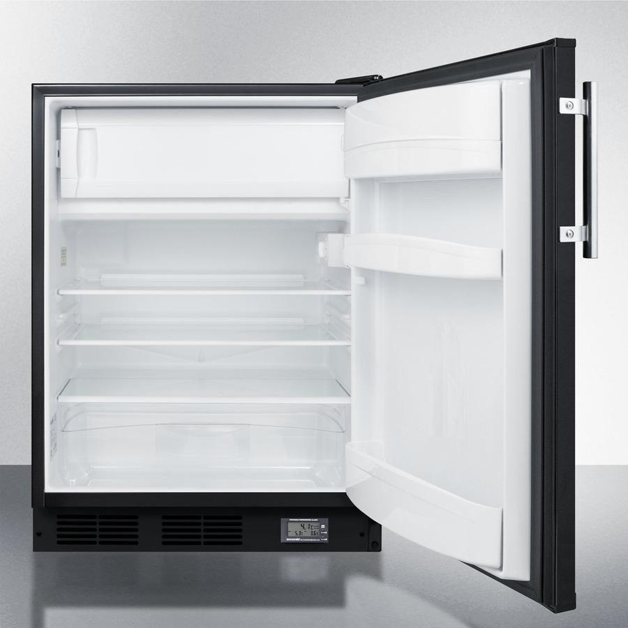 Summit 24" Wide Break Room Refrigerator-Freezer ADA Compliant - BKRF663BBIADA