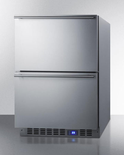 Summit 24" Wide Built-In 2-Drawer All-Refrigerator - FF642D