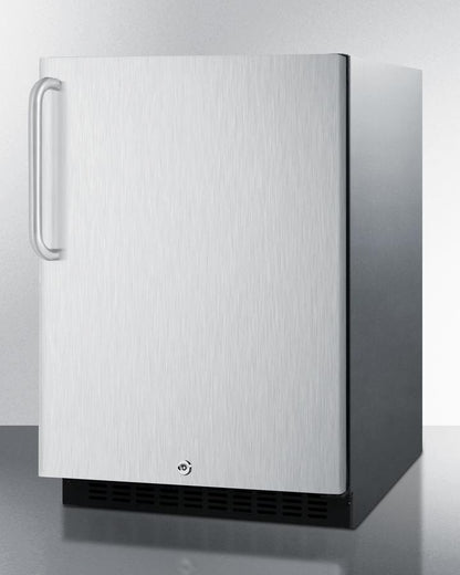 Summit 24" Wide Built-In All-Refrigerator, ADA Compliant - AL54CSSTB