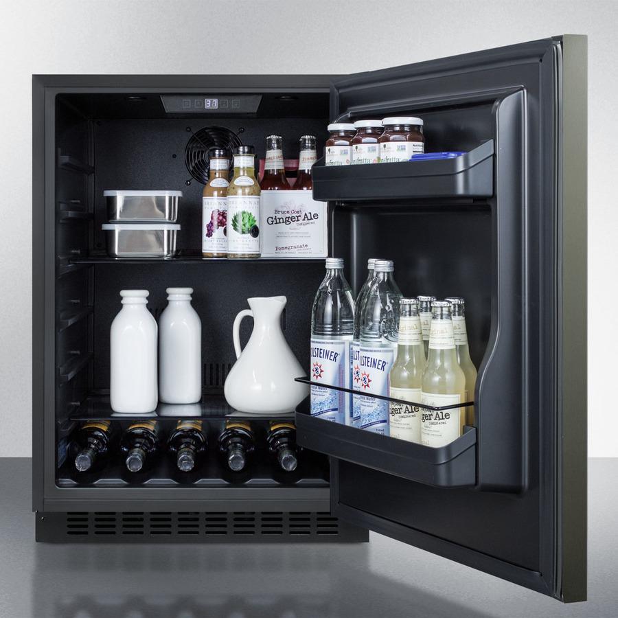 Summit 24" Wide Built-In All-Refrigerator ADA Compliant - AL54KSHH