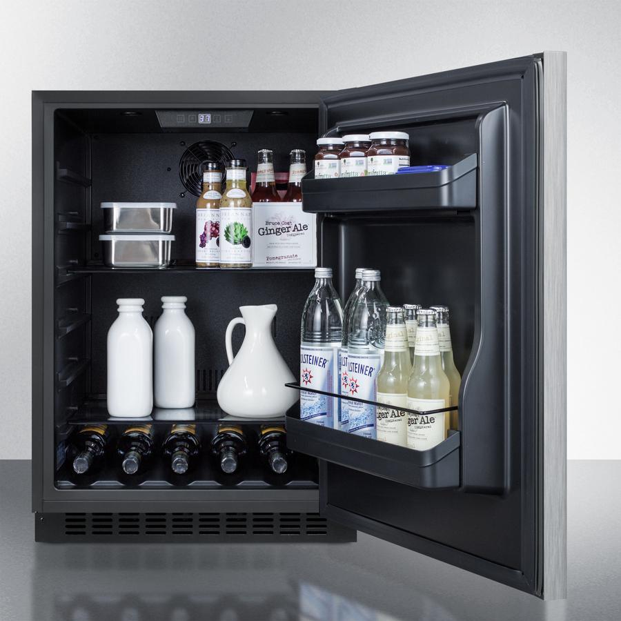 Summit 24" Wide Built-In All-Refrigerator ADA Compliant - AL54SSHH