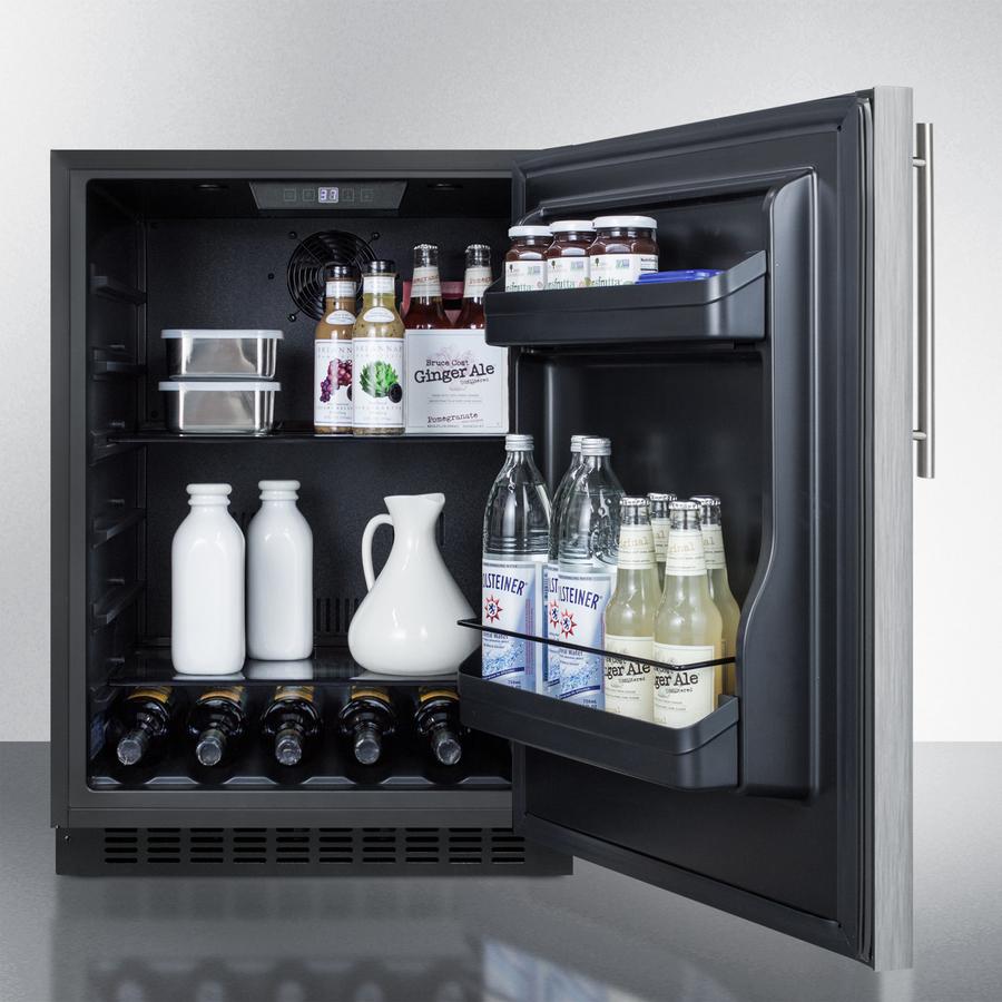 Summit 24" Wide Built-In All-Refrigerator ADA Compliant - AL54SSHV