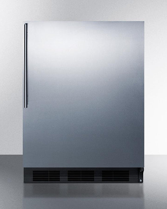 Summit 24" Wide Built-In All-Refrigerator With Thin Handle ADA Compliant - FF63BKBISSHVADA