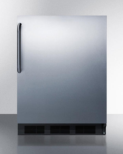 Summit 24" Wide Built-In All-Refrigerator With Towel Bar Handle ADA Compliant - FF63BKBISSTBADA