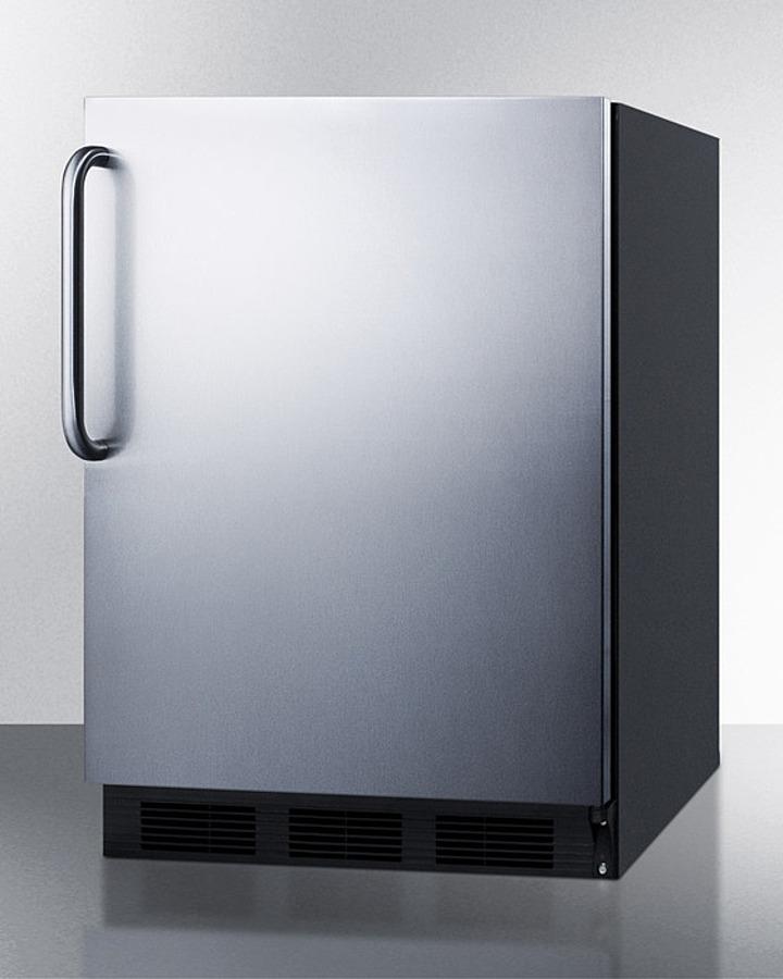 Summit 24" Wide Built-In All-Refrigerator With Towel Bar Handle ADA Compliant - FF63BKBISSTBADA