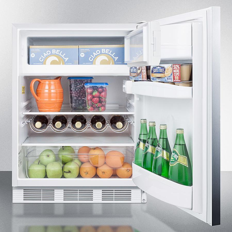 Summit 24" Wide Built-In Refrigerator-Freezer ADA Compliant - CT661WBISSHHADA