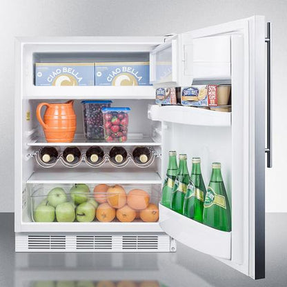 Summit 24" Wide Built-In Refrigerator-Freezer ADA Compliant - CT661WBISSHVADA