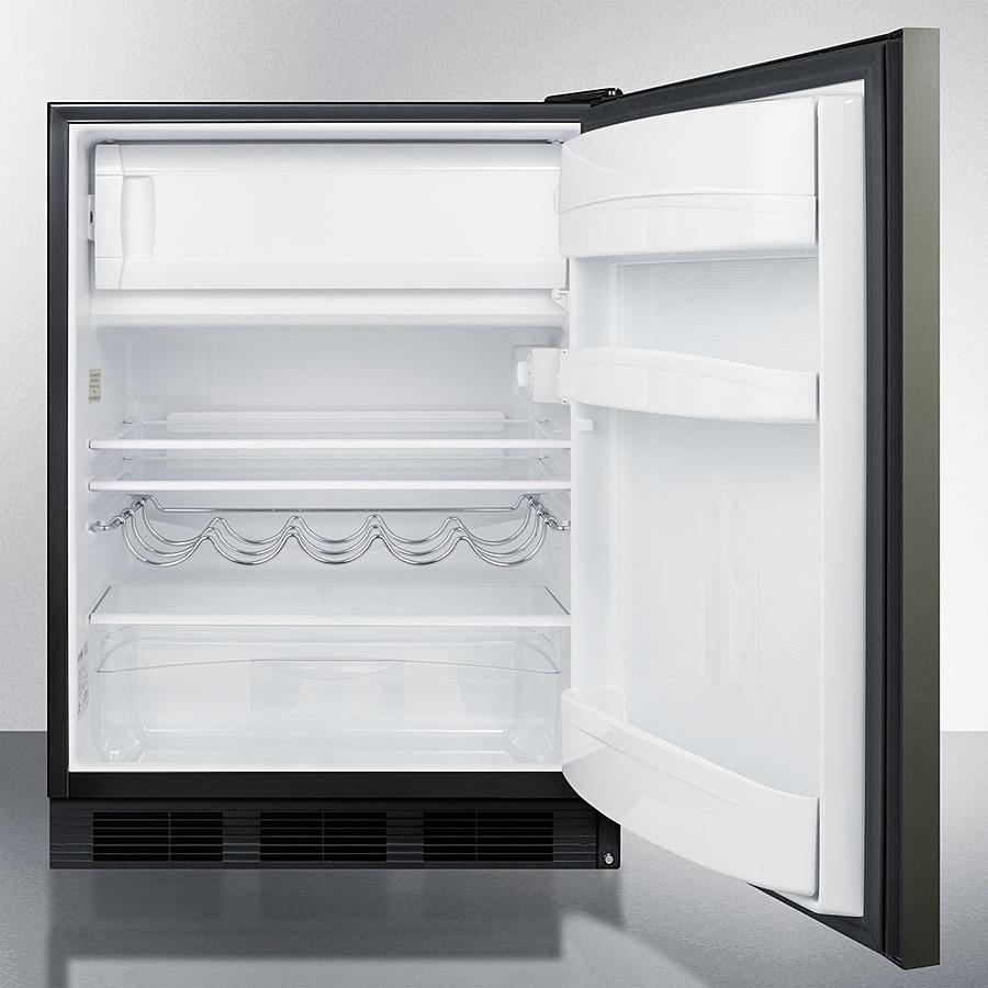 Summit 24" Wide Built-In Refrigerator-Freezer ADA Compliant - CT663BKBIKSHHADA