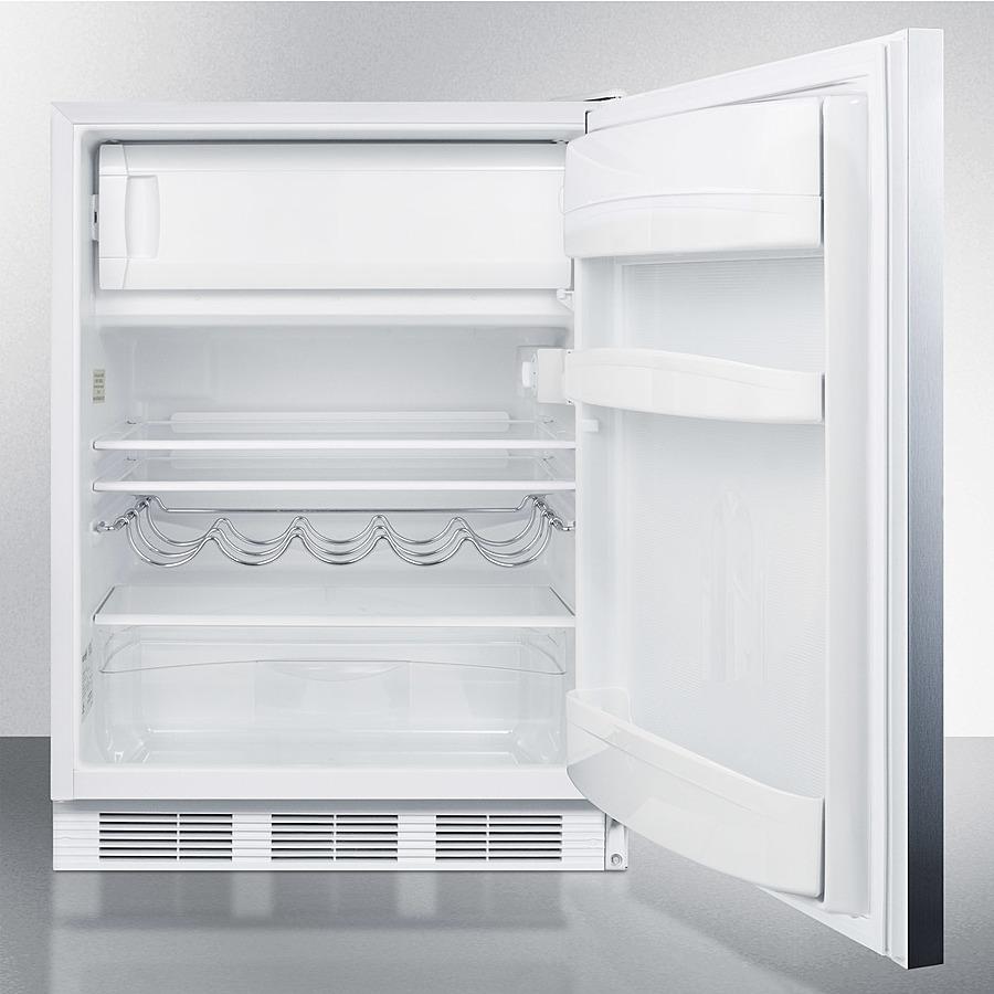 Summit 24" Wide Built-In Refrigerator-Freezer - CT661WBISSHH