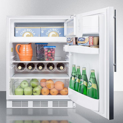 Summit 24" Wide Built-In Refrigerator-Freezer - CT661WBISSHV